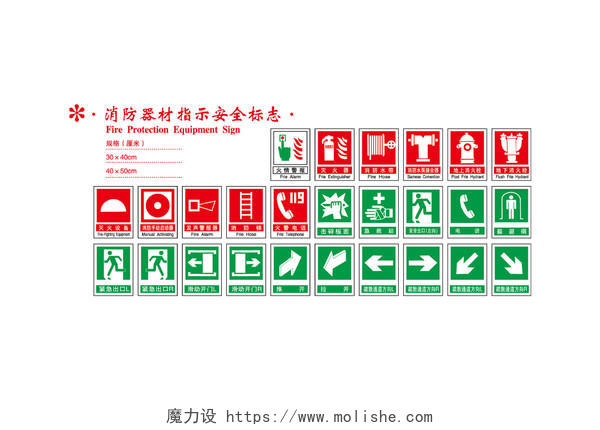 安全标志消防器材指示安全标志